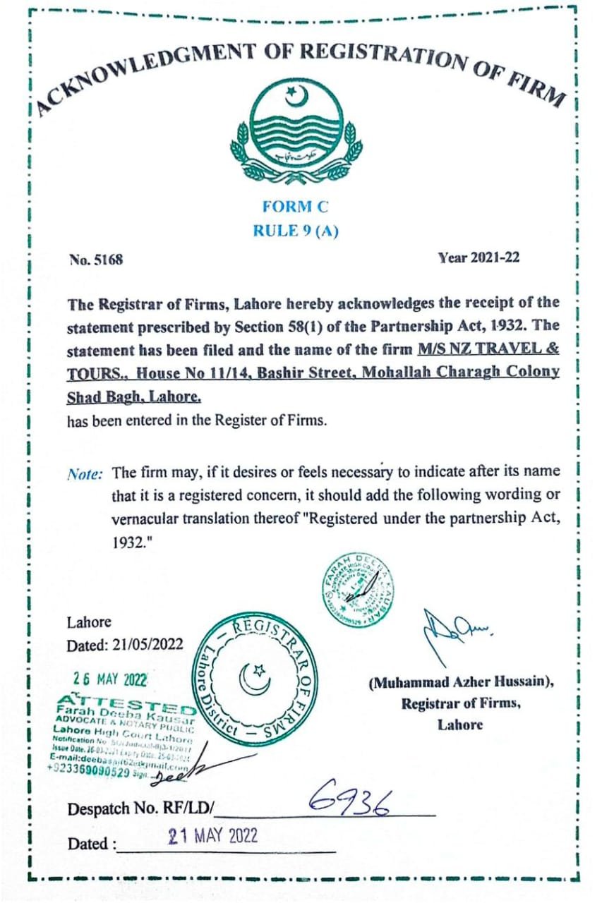 NZ Travel and Tours achievement document 4