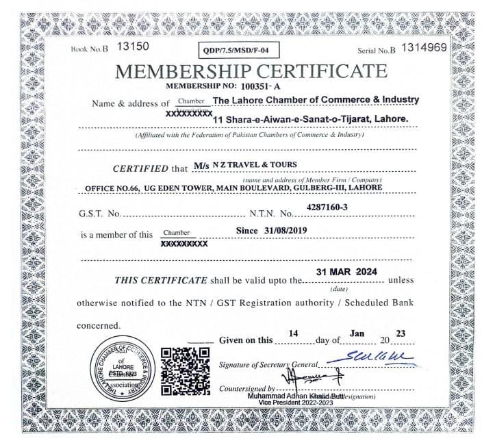 NZ Travel and Tours achievement document 1